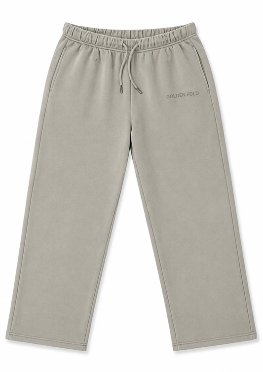 Pantalón Buzo Recto - Heavy Cotton - Cemento