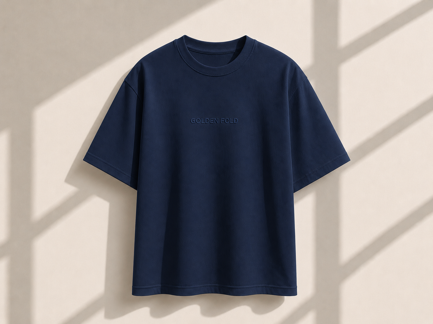 POLERA REGULAR FIT (HEAVYWEIGHT) - AZUL MARINO