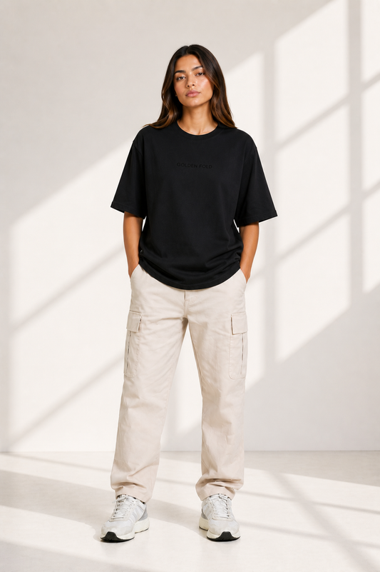 POLERA OVERSIZE - Negra