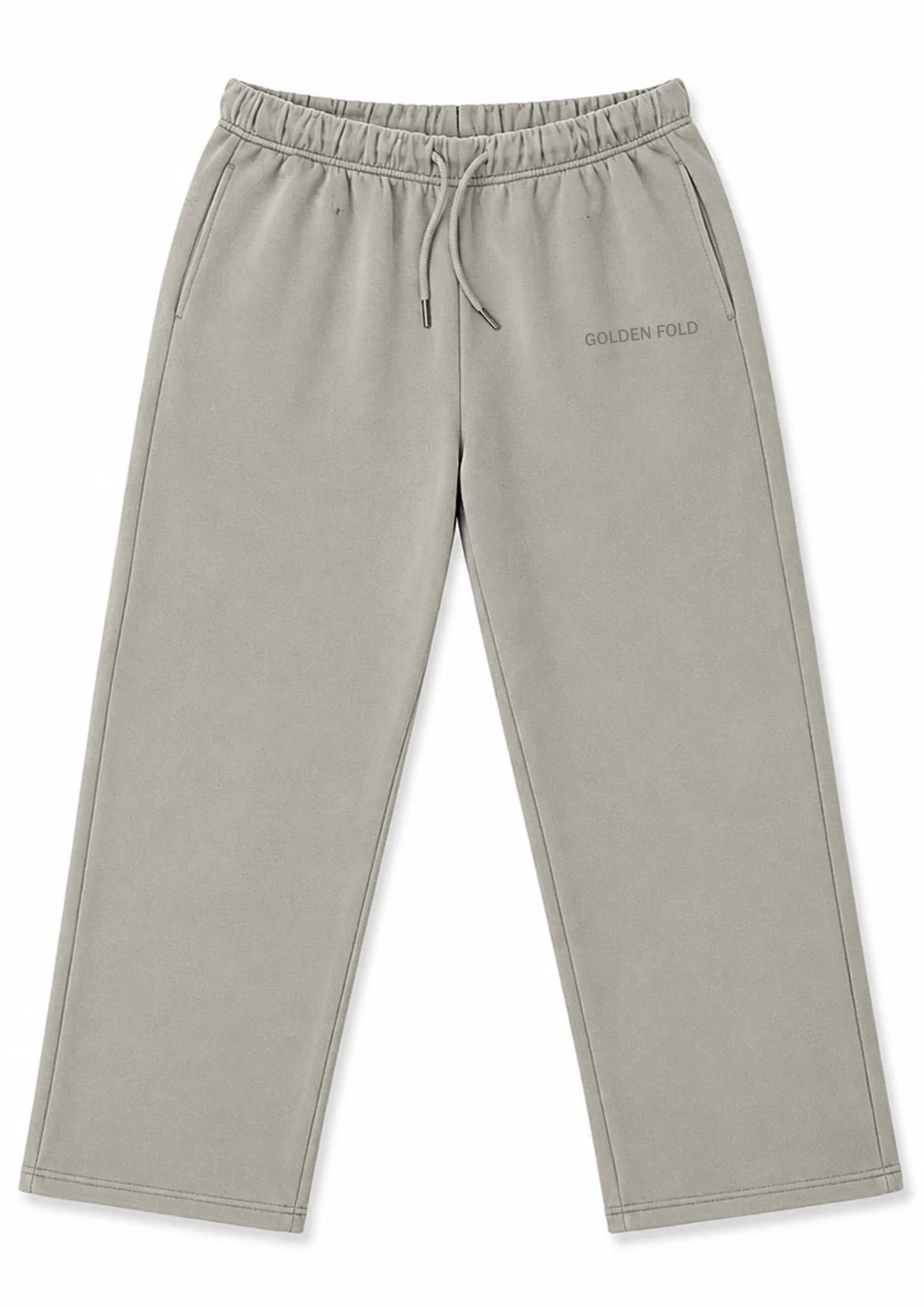 Pantalón Buzo Recto - Heavy Cotton - Cemento
