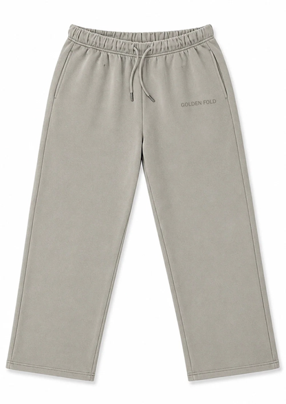 Pantalón Buzo Recto - Heavy Cotton - Cemento