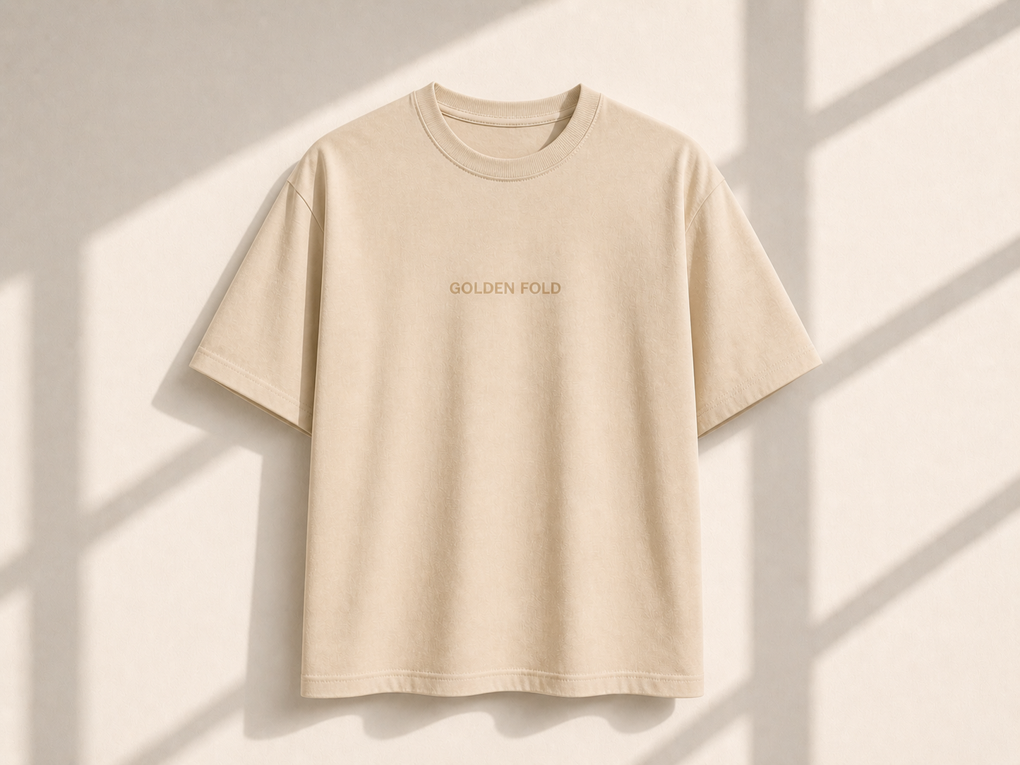POLERA REGULAR FIT (HEAVYWEIGHT) - BEIGE