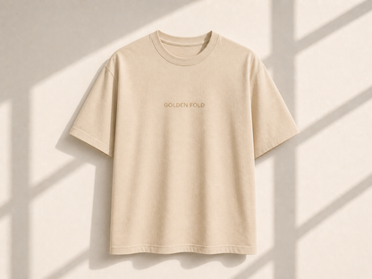 POLERA REGULAR FIT (HEAVYWEIGHT) - BEIGE