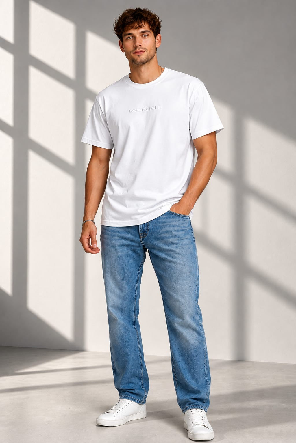 POLERA REGULAR FIT (HEAVYWEIGHT) - BLANCO