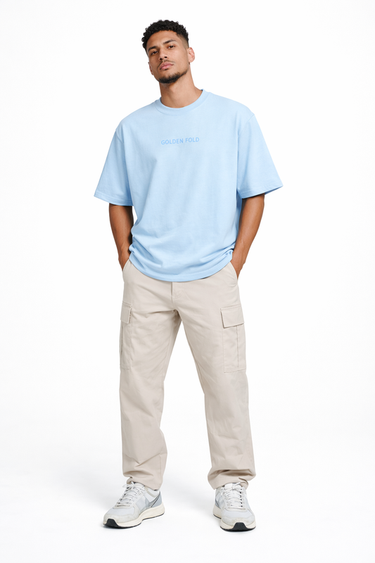 POLERA OVERSIZE - Celeste