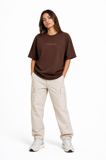 POLERA OVERSIZE - Marrón