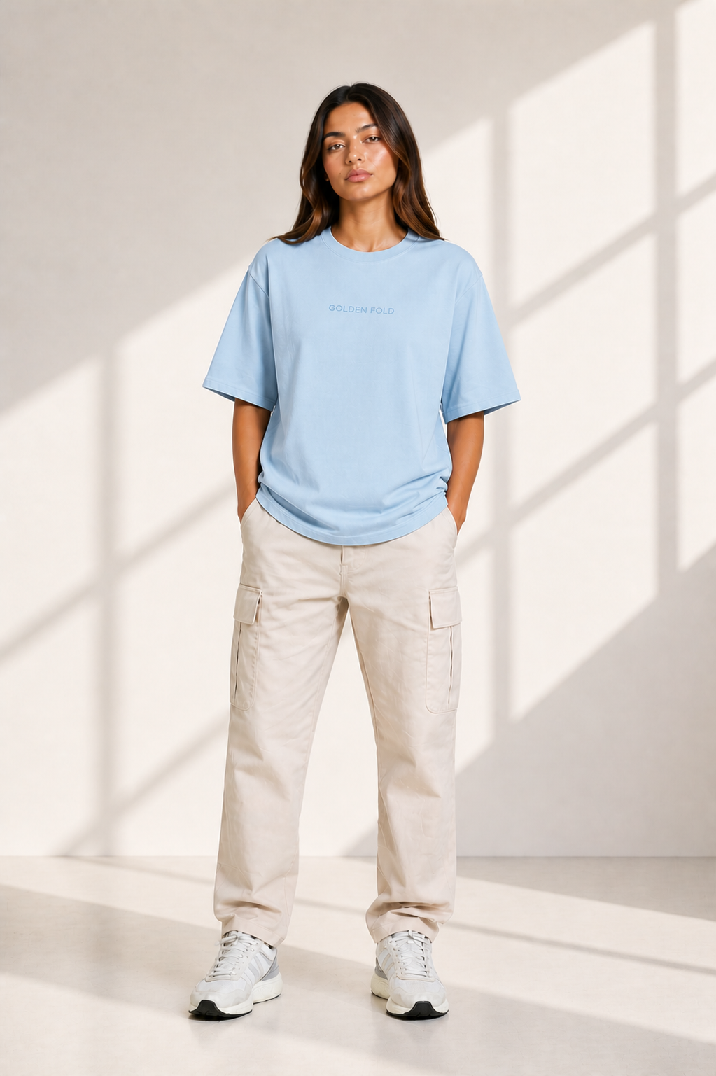 POLERA OVERSIZE - Celeste