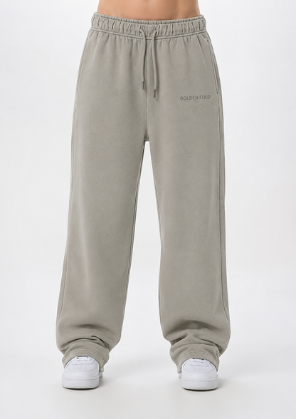 Pantalón Buzo Recto - Heavy Cotton - Cemento