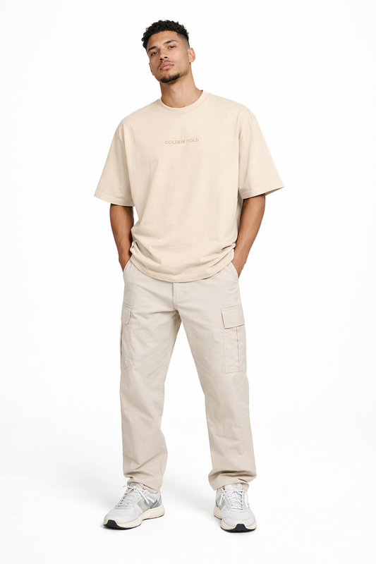 POLERA OVERSIZED  ( EXTRA HEAVYWEIGHT) -  BEIGE