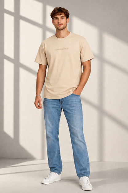POLERA REGULAR FIT (HEAVYWEIGHT) - BEIGE