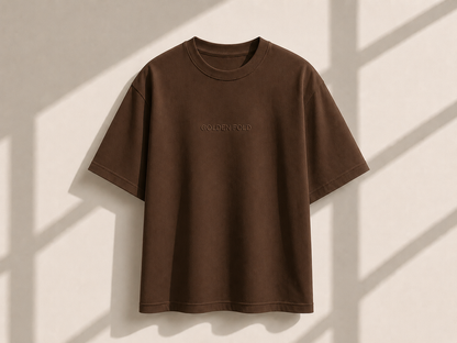 POLERA REGULAR FIT (HEAVYWEIGHT) - MARRON