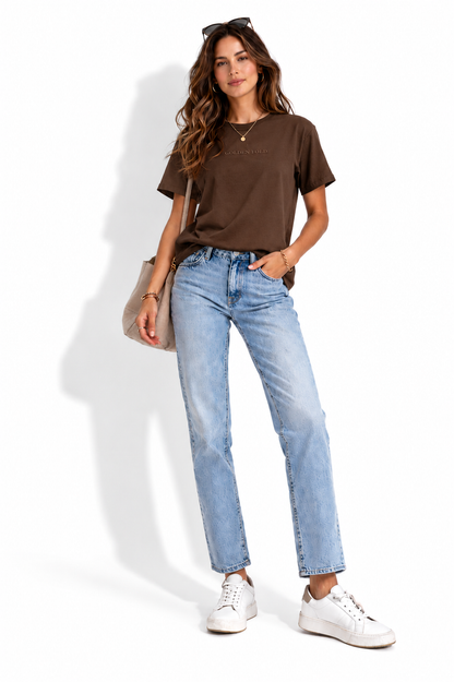 POLERA REGULAR FIT (HEAVYWEIGHT) - MARRON