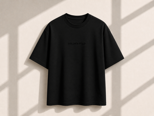 POLERA REGULAR FIT (HEAVYWEIGHT)  - NEGRO