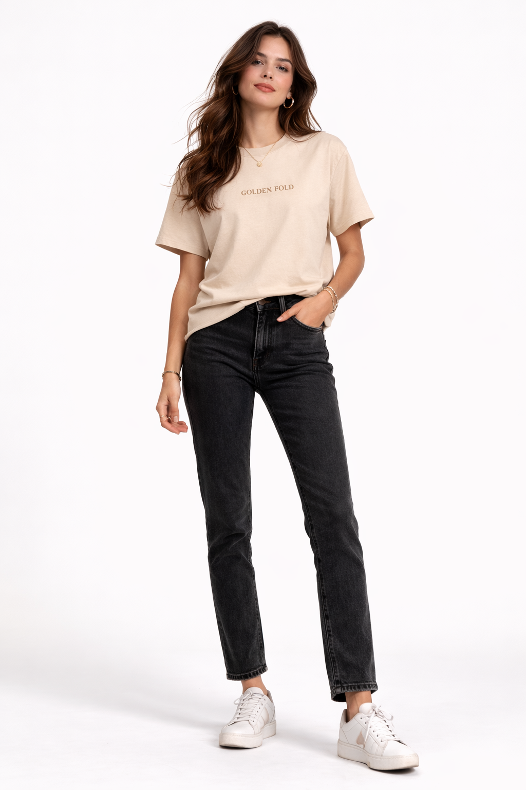 POLERA REGULAR FIT (HEAVYWEIGHT) - BEIGE